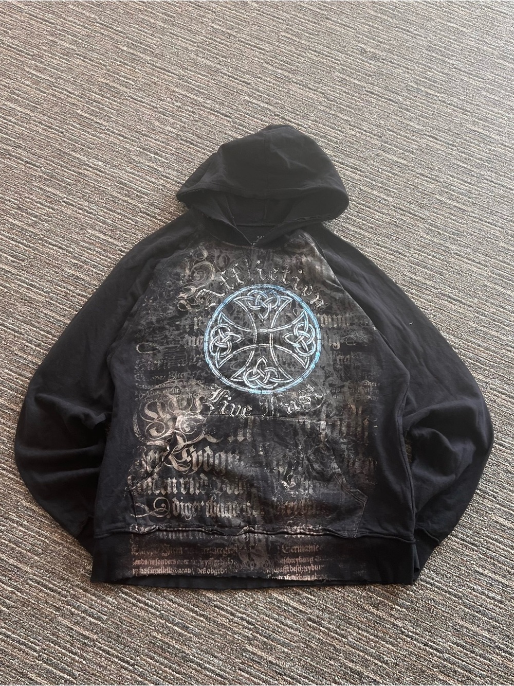 Y2K Vintage Affliction Hoodie Made in USA 2000s Original Affliction y2k